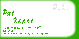 pal kittl business card